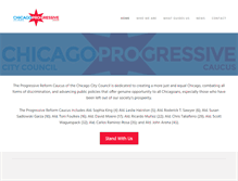 Tablet Screenshot of chicagoprogressivecaucus.com